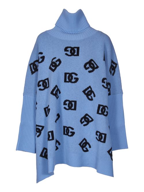 Jacquard logo poncho DOLCE & GABBANA | FXV08TJCVZMB0143